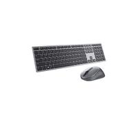 DELL KM7321W Premier - Teclado y ratón inalámbricos multidispositivo (QWERTY), 2,4 GHz, Bluetooth 5.0, cifrado AES de 128 bits, 4000 PPP, Compatible con Windows, Mac, Linux, Chrome y Android, (Gris)