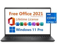 Dell Laptop Inspiron 15 Business 2024, Microsoft Office 2021 con licencia de por vida, pantalla FHD de 15.6 pulgadas, Intel 10-Core i7-1255U, 32GB DDR4, 1TB PCIe SSD, Windows 11 Pro, negro