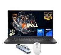 Dell Laptop Inspiron 15 FHD con pantalla táctil, 13ª Intel 10-Core i5-1334U, 16GB RAM 512GB SSD, Windows 11 Pro, Copilot AI, HUB y mouse 8 en 1, computadora portátil de negocios y estudiantes, negro