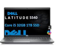 Dell Latitude 5540 5000 - Laptop empresarial (39.6 cm FHD, Intel 10-Core i5-1345U vPro, 32GB RAM, 1TB SSD) retroiluminada, cámara web FHD IR de 1080p, 2 Thunderbolt 4, Wi-Fi 6E, Ethernet, Win 11 Pro