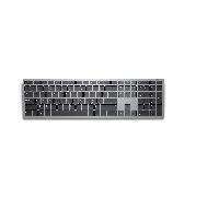 Dell KB700 Teclado Inalámbrico Multidispositivo - Español (QWERTY), Bluetooth 5.0 y RF 2.4 GHz, Compatible con Windows, Mac, Linux, ChromeOS y Android, Teclas Programables, Gris Titanio
