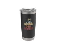 Dell Name Dell Personalized Name First Given Vaso térmico de acero inoxidable de doble pared