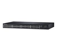 Dell Networking N1548 C2+ - Conmutador gestionado (48 x 10/100/1000 + 4 x 10 Gigabit SFP+ con flujo de aire desde la parte delantera hacia atrás, montaje en rack