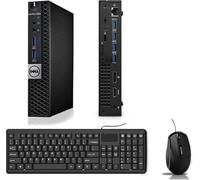 Dell Optiplex 5050 - Mini ordenador PC, Intel Core i5-6500, 8 GB de RAM, SSD de 256 GB, teclado estadounidense QWERTY, WiFi, Bluetooth, Windows 11 Pro (renovado)