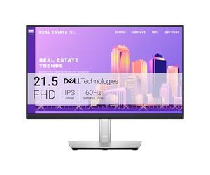 Dell P2222H 21.5" Full HD (1920x1080) Monitor, 60Hz, IPS, 5ms, 99% sRGB, DisplayPort, HDMI, VGA, 5x USB, 3 Años de Garantía, Negro
