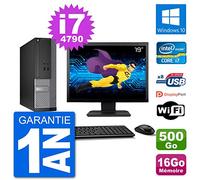 Dell PC 3020 SFF - Ordenador de sobremesa (19 pulgadas, 16 GB, disco de 500 GB, Windows 10, Wi-Fi)(Reacondicionado)