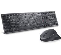 Dell Premier Km900 - TastatuR-UnD-MauS-Set - Zusammenarbeit - Hinterleuchtet - Kabellos - 2.4 Ghz, Bluetooth 5.1 - Qwertz - Deutsch - Graphite - Mit