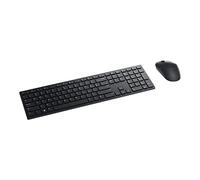 Dell Teclado y ratón inalámbricos KM5221W Pro, Reino Unido (QWERTY), 2.4GHz, cifrado AES de 128 bits, 4000 ppp, Windows, Apple, Android, Linux y Chrome, (negro)