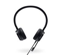 DELL UC350 auricular con micrófono Binaural Diadema Negro - Auriculares con micrófono (PC/Juegos, 10 - 40 °C, 0 - 60 °C, Binaural, Diadema, Negro)