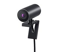 Dell UltraSharp HDR 4K Webcam con cubierta de privacidad, cámara de ordenador USB HD con sensor 4K Sony STARVIS CMOS, sensor IR, sensor de proximidad, negro - aluminio anodizado - para Windows