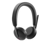 Dell Auriculares inalámbricos WL3024 — Diadema piel sintética, micrófono Boom con cancelación IA negro