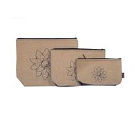 Della Q Bolsa Conjunto, Malla, Beige, Size S-M-L, 3