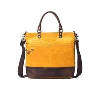 della Q Bolso de Lona, Amarillo Mostaza, Talla única