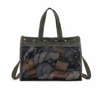 Della Q - Della Q Makers Lienzo Malla Aceituna (38x25x15cm) Totalizador Bolso - 1 Pedazo