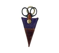 Della Q - Della Q Púrpura (10x6cm) Compacto Tijeras Bolsillo con En Forma de V-Poseedor - 1 Pedazo