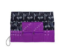 della Q Estuche de Aguja, Morado/Negro, Talla única