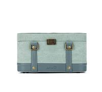 della Q Estuche de Tren, Cuero, Verde, Talla única