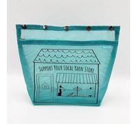 Della Q LYS Oh Snap Project Bags-Bolsas de pie para proyectos de Trabajo a Color, Mixto, Verde Azulado, 28 x 23 x 7.5cm