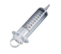 Delleu 100ml jeringa de plástico Grande para Laboratorios científicos y dispensación de usos múltiples Herramientas de medición de jeringas