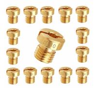 Dellorto Repuesto de Surtidor Principal, 15 Piezas Surtidores Principales de Carburador, Kit de surtidores principales M6 (75-110) para Carburador DellOrto PHBG PHBH PHBL FRD PHF VHB VHSH Boquilla