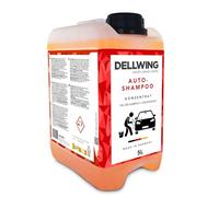 Dellwing Champú para coche concentrado 5 l, champú con fórmula de espuma activa, lavado y cuidado exterior del vehículo, fabricado en Alemania