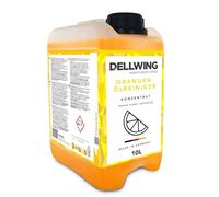 Dellwing Limpiador de aceite de naranja concentrado 10 l, limpiador universal con aceite de naranja, altamente concentrado, para cocina y suelos, fabricado en Alemania