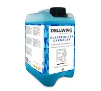 Dellwing Limpiador de cristales Carnauba 5 l, limpiacristales con sellado, ideal para vidrio, espejos y azulejos, limpiador de ventanas, fabricado en Alemania