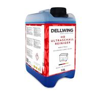 Dellwing Limpiador ultrasónico HD neutro 10 l, | concentrado neutro para gafas, relojes, cadenas, anillos y monedas, elimina grasas y aceites, fabricado en Alemania