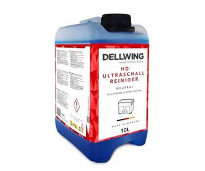 Dellwing Limpiador ultrasónico HD neutro 10 l, | concentrado neutro para gafas, relojes, cadenas, anillos y monedas, elimina grasas y aceites, fabricado en Alemania