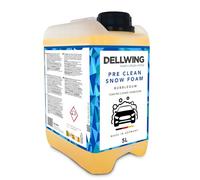 Dellwing Pre Clean Snow Foam concentrado 5 l, champú de prelavado pH neutro, limpiador espumoso para lavado y cuidado exterior del coche, olor a chicle, fabricado en Alemania