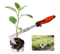 dellyy Desherbador Manual De Acero Inoxidable,Desmalezadora con Mango de Goma,Extractor de Maleza,Extractor de Malas Hierbas para Juntas para Eliminar Musgo y Malas Hierbas en Juntas