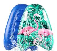 dellyy Niños Bodyboard Inflable con Asas, 70*50cm, Portátil Inflable Tabla de Surf, Hinchable Tabla Bodyboard, Niños Hinchable Flotante Tablas Natación para Piscinas y Playas (HLN)