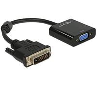 Delock 0.16m dvi-d/vga 0,245 m vga (d-sub) negro - adaptadores de cabl