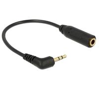 Delock 0.175m 2.5mm/3.5mm cable de audio 0,175 m 2,5mm 3,5mm negro