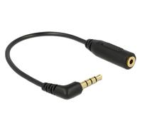 Delock 0.175m 3.5mm/2.5mm cable de audio 0,175 m 3,5mm 2,5mm negro