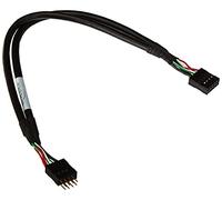 DeLOCK - 0.25m 2xusb2.0 - Cable USB (Macho/Hembra, Derecho, Derecho, Negro, Bolsa de plástico)