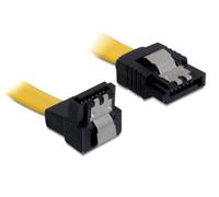 DeLOCK 0.2m SATA M/M - Cable SATA, Amarillo