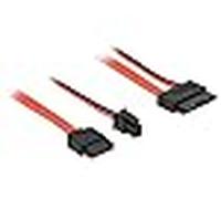 Delock 0.3m, sataiii 7p + 4p/slim sataiii 13p cable de sata 0,3 m sata