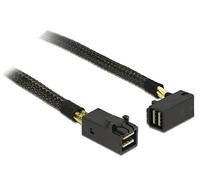 DeLOCK 0.5m, 2xMini SAS HD SFF-8643 0,5 m - Cable SAS (2xMini SAS HD SFF-8643, 0,5 m, Mini SAS HD SFF-8643, Mini SAS HD SFF-8643, Male connector / Male connector, Negro)