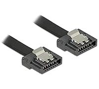 DELOCK 83841 - Cable SATA FLEXI 6 Gb/s 50 cm metal negro