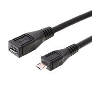 Delock 0.5M Usb 2.0 - Cable Usb (0,5 M, Micro-Usb B, Micro-Usb B, 2.0, Macho/Hembra, Negro)