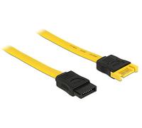 DeLOCK 0.7m 2xSATAIII cable de SATA 0,7 m SATA 7-pin Negro, Amarillo - Cable SATA (0,7 m, SATA III, SATA 7-pin, SATA 7-pin, Male connector / Female connector, Negro, Amarillo)