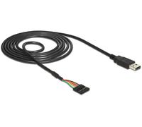 Delock 1.8m usb2.0-atl 6-p cable usb 1,8 m usb a negro