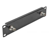 DeLOCK 10? Panel con 2 x BNC conector hembra 1 He Negro