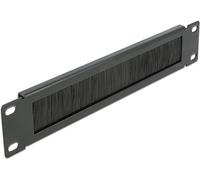 Delock 10 Pulgadas Cable Management Brush Strip 1 HE Negro