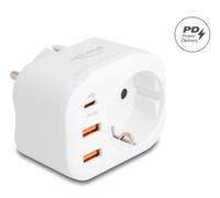 Delock 11498 adaptador de enchufe eléctrico tipo e/f híbrido tipo f