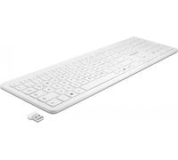 DeLOCK 12014 Teclado RF inalámbrico QWERTZ Alemán Blanco