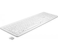 DeLOCK 12014 Teclado RF inalámbrico QWERTZ Alemán Blanco