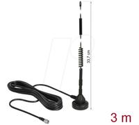 DeLOCK 12427 - Antena (5 dBi, 0.7 - 0.96, 1.71 - 2.69 GHz, 50 Ω, Antena omnidireccional, SMA, Macho)