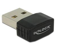 Tarjeta de Red Delock 12461 USB 2.0 Wi-Fi 5 AC433 Dual Band Negra